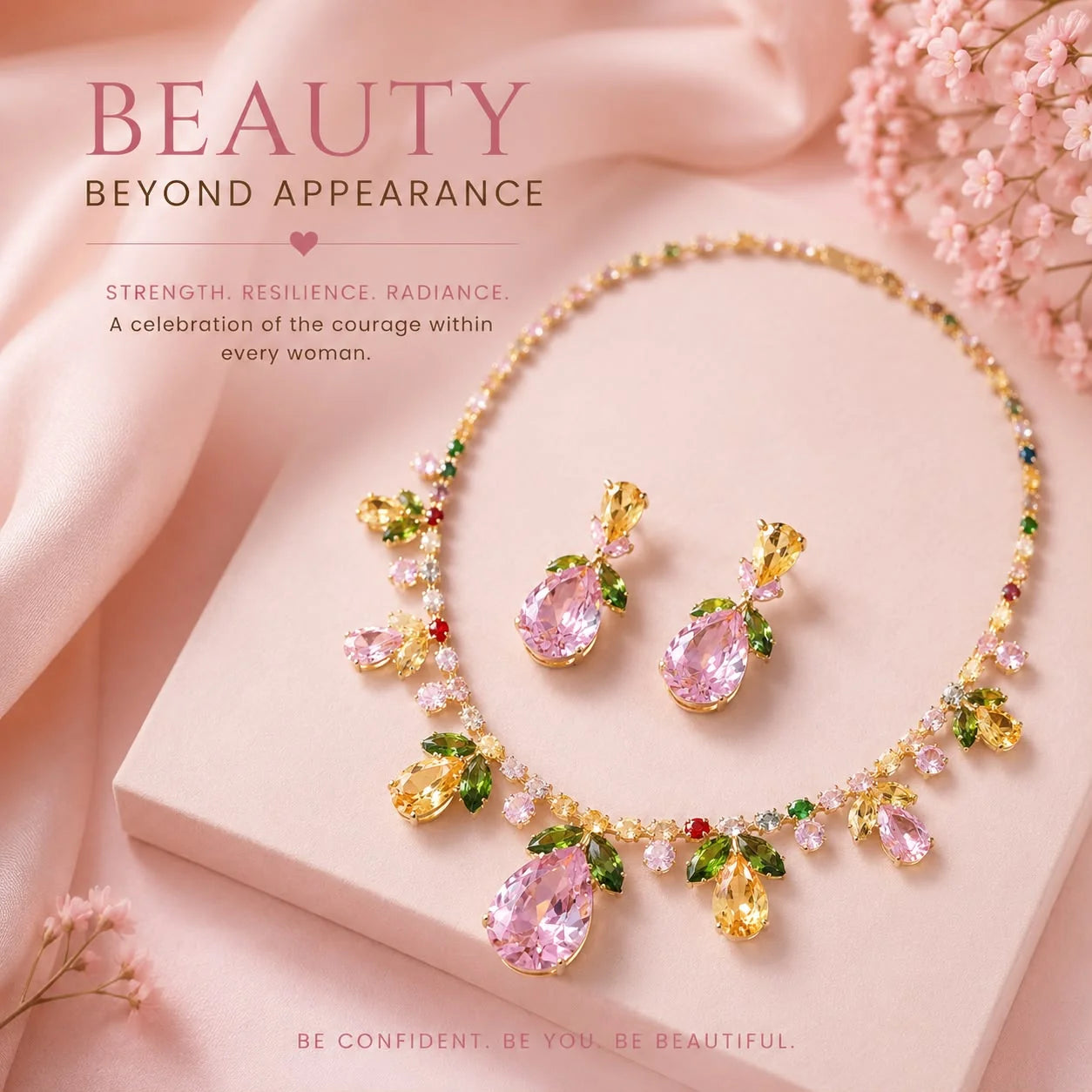 Breast Cancer Awareness | Multicolour Waterdrop Set