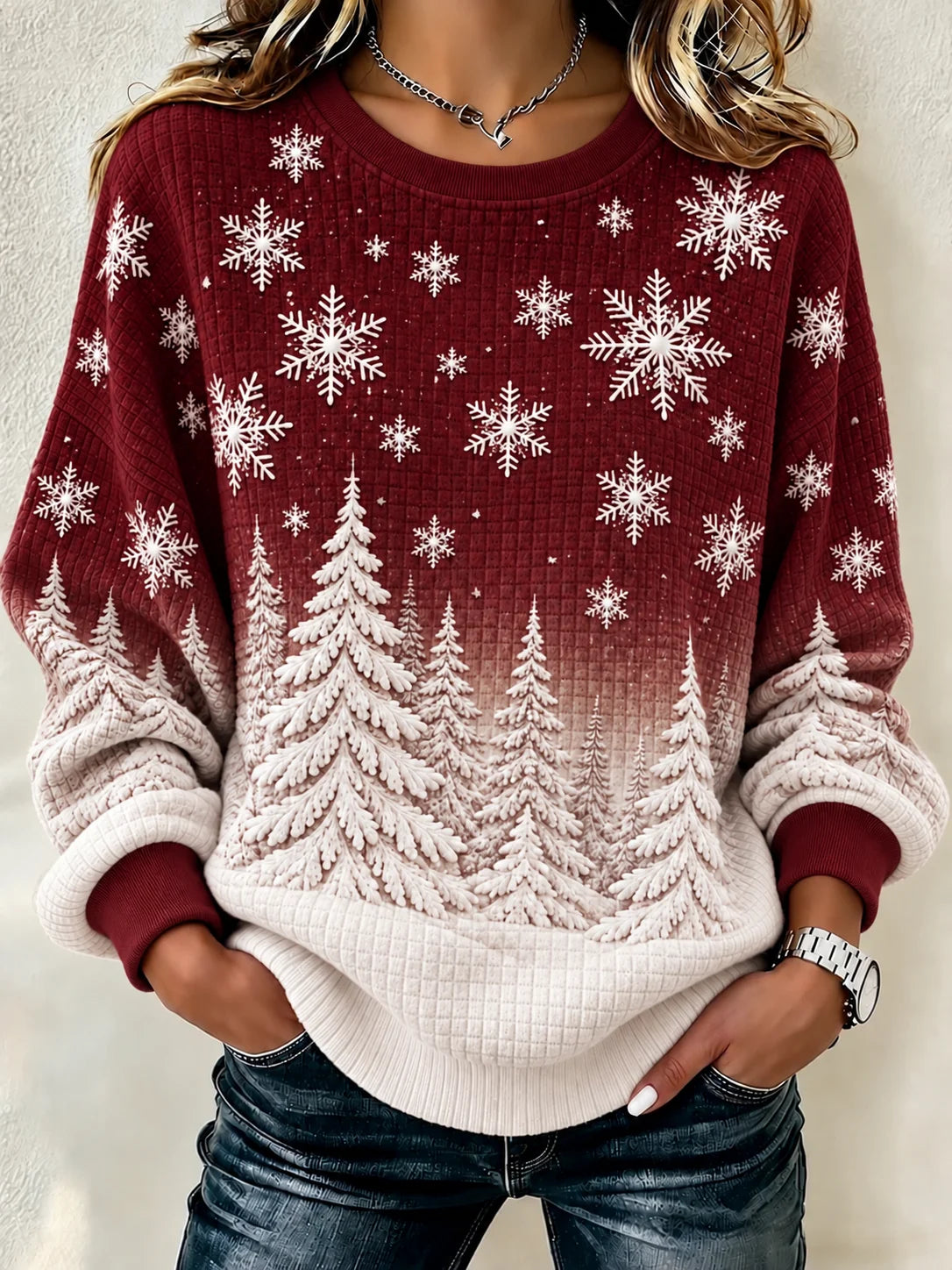 Casual Ombre Sweatshirt