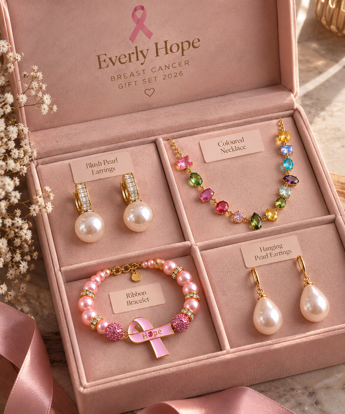 Breast Cancer Awareness 4-Piece Gift Set