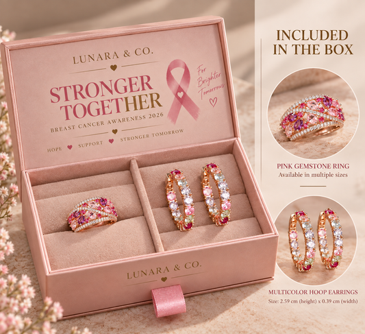 Breast Cancer Awareness Pink 2-Piece Gift Set