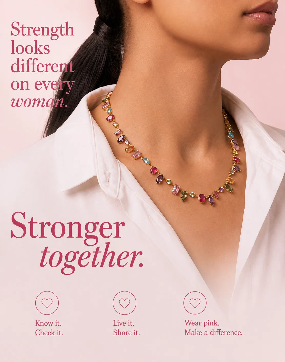 Breast Cancer Awareness | Forever Strong Necklace