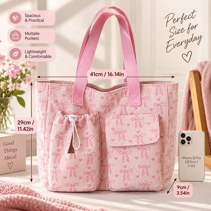Breast Cancer Awareness Ribbon Bag
