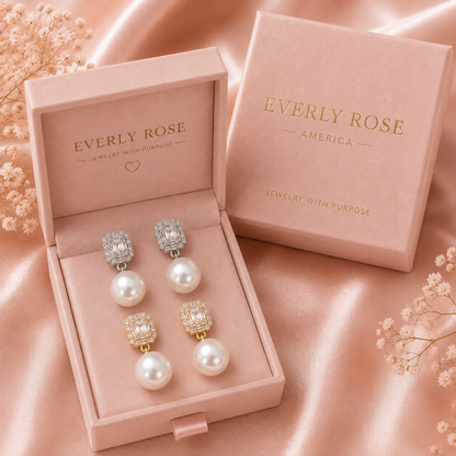 Breast Cancer Awareness | Luxe Pearl Earrings