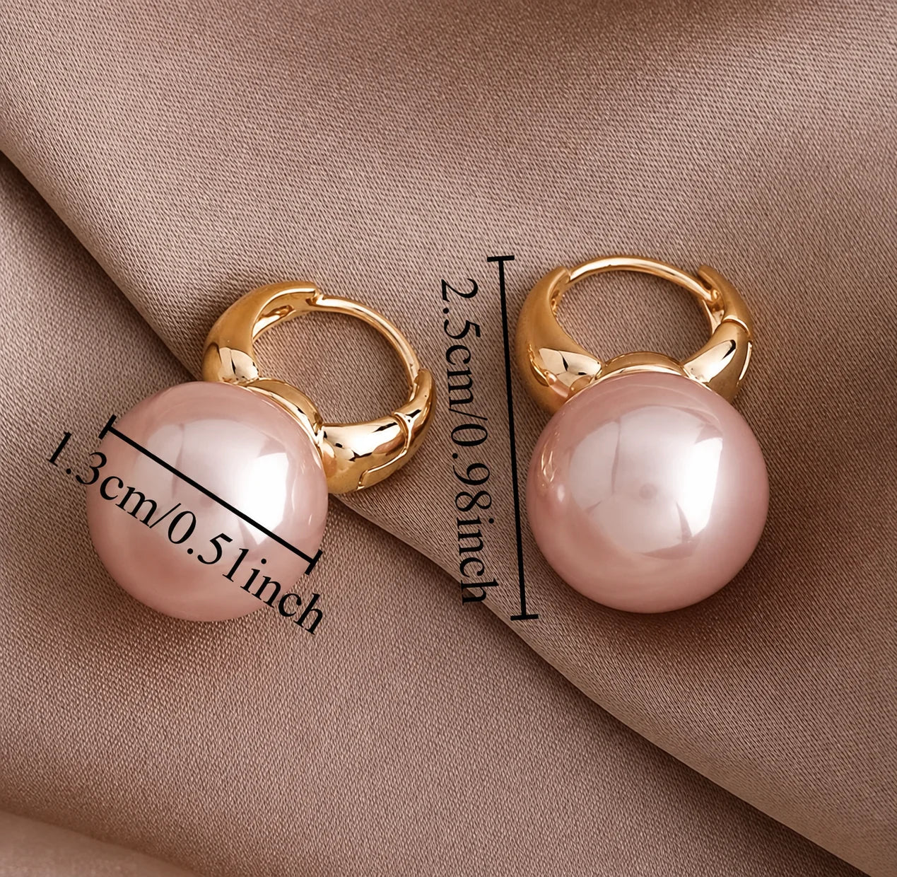 Breast Cancer Awareness Classic Pearl Earrings