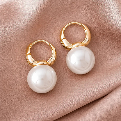 Breast Cancer Awareness Classic Pearl Earrings