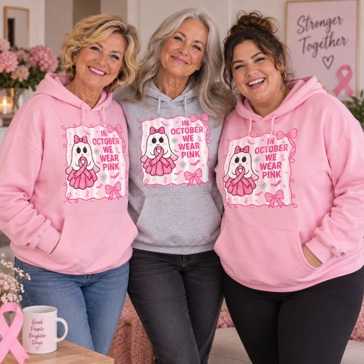 October We Wear Pink Hoodie