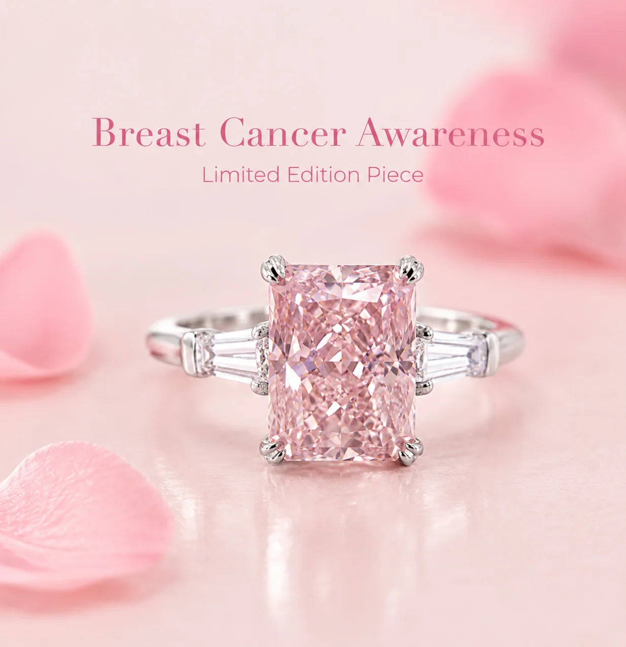 Classic Ribbon Pink Ring | Breast Cancer Awareness