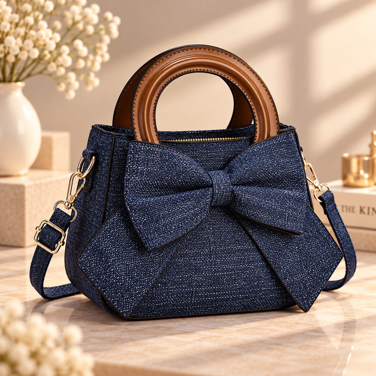 Everly Hope™ Elegant Bow Handbag – Chic Mini Crossbody Bag