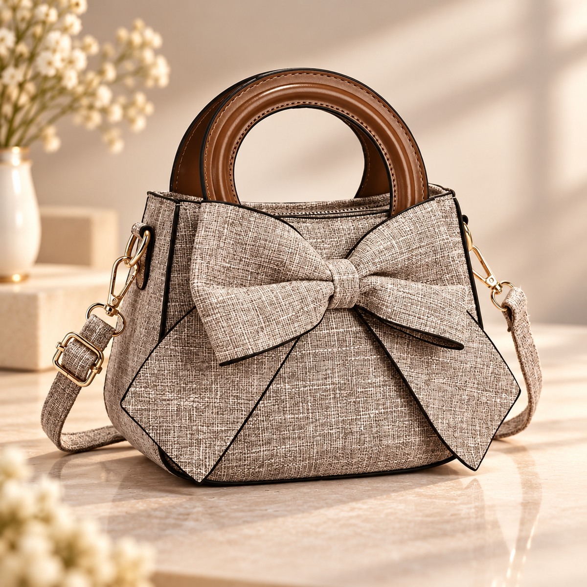Everly Hope™ Elegant Bow Handbag – Chic Mini Crossbody Bag