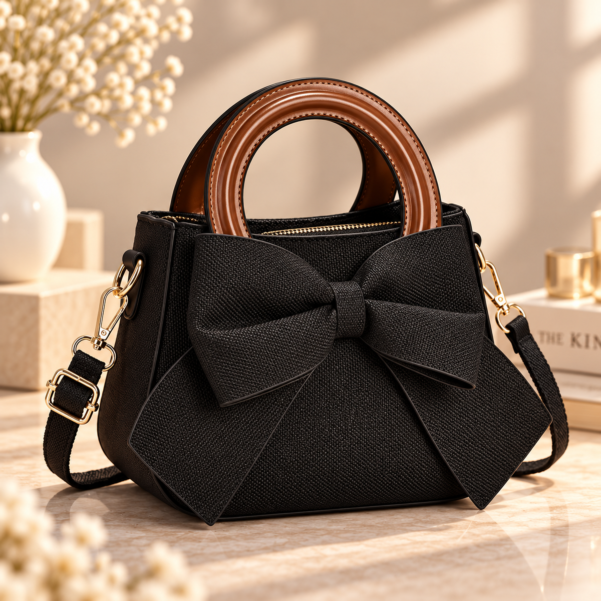 Everly Hope™ Elegant Bow Handbag – Chic Mini Crossbody Bag