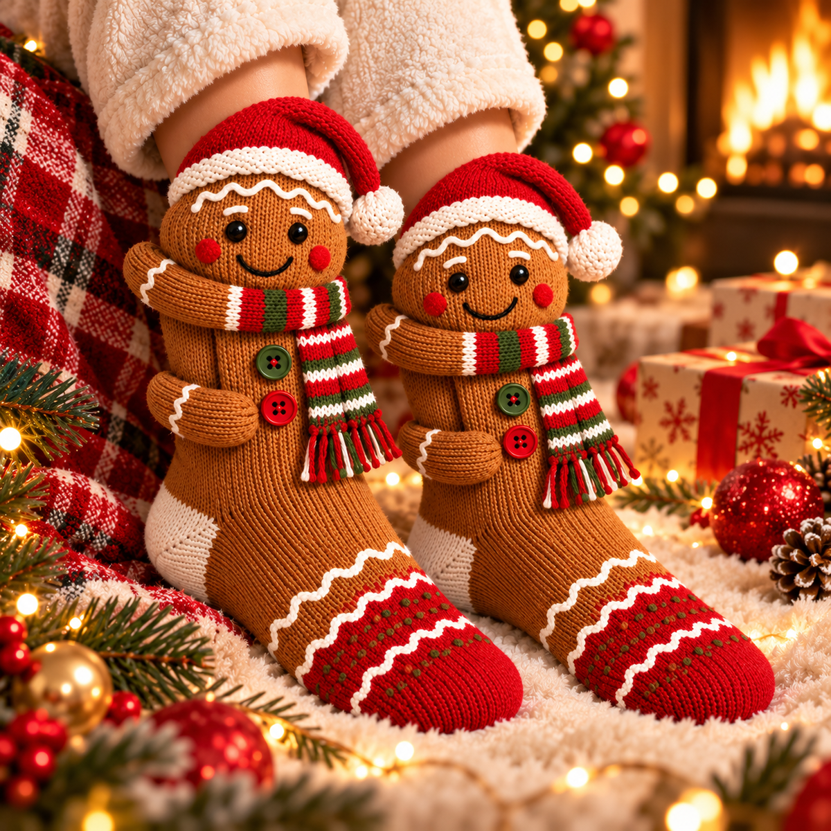3D Christmas Socks – Cozy Festive Character Socks