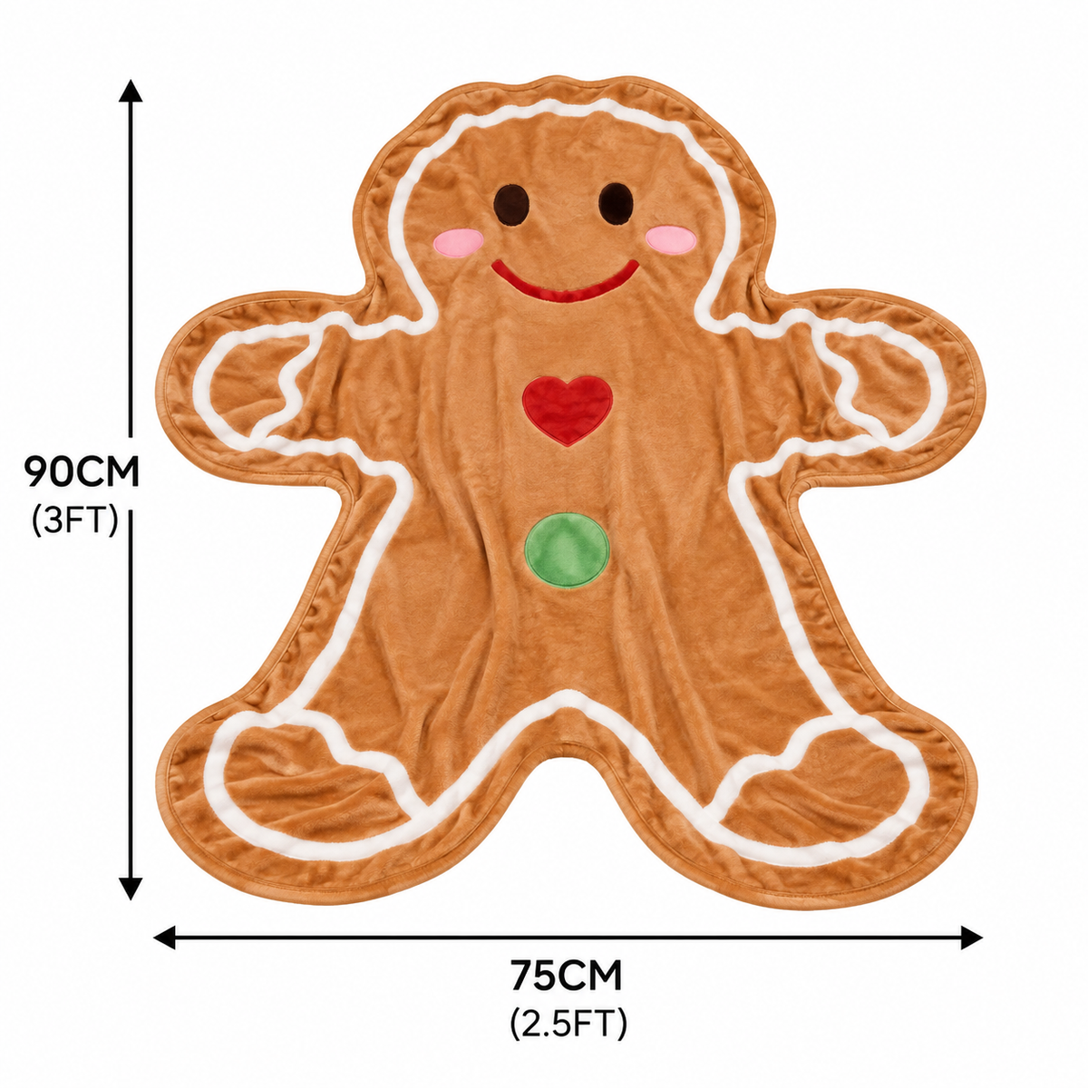 Gingerbread Blanket – Ultra Soft & Cozy Christmas Throw