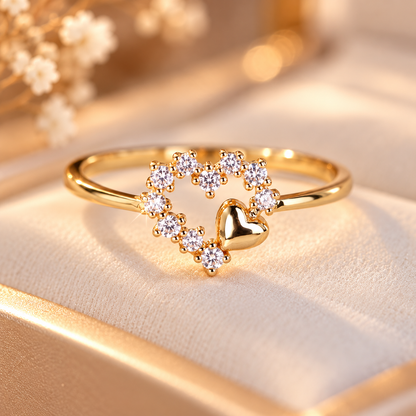 Everly Hope™ Sparkling Heart Ring – Elegant Crystal Love Ring