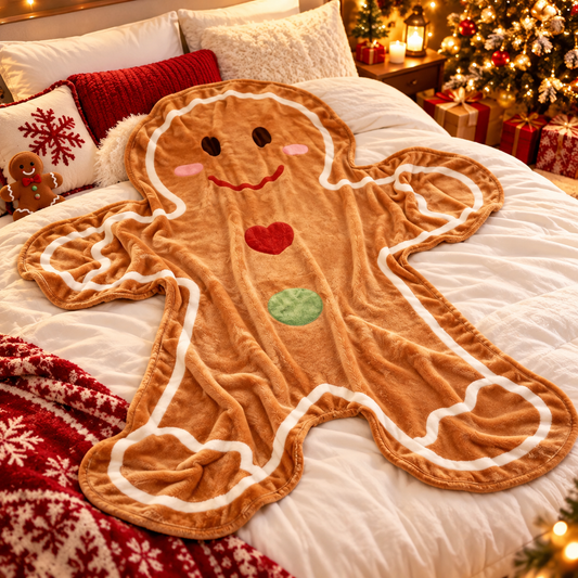 Gingerbread Blanket – Ultra Soft & Cozy Christmas Throw