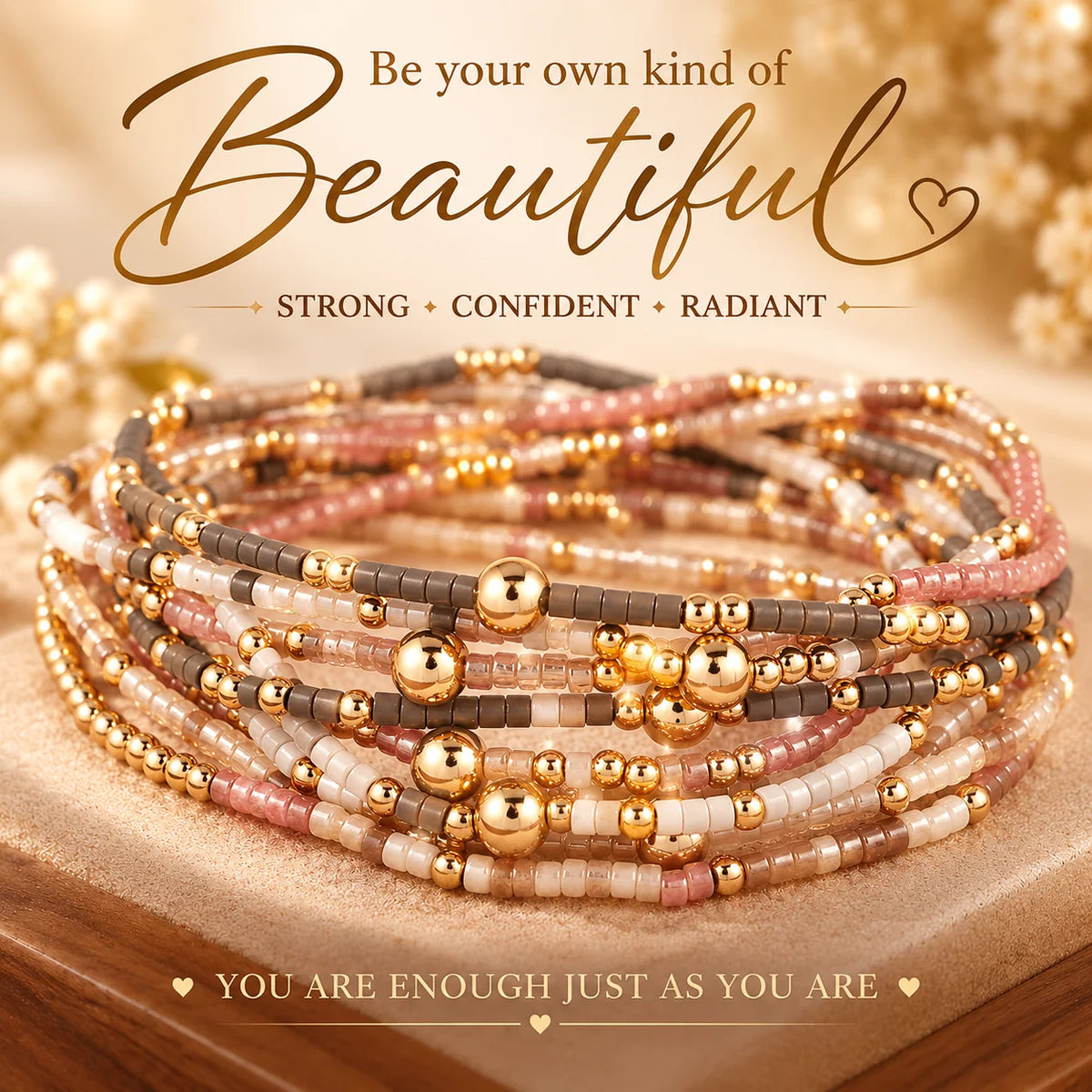 Be Your Own Kind of Beautiful – 9-Piece Bracelet Set