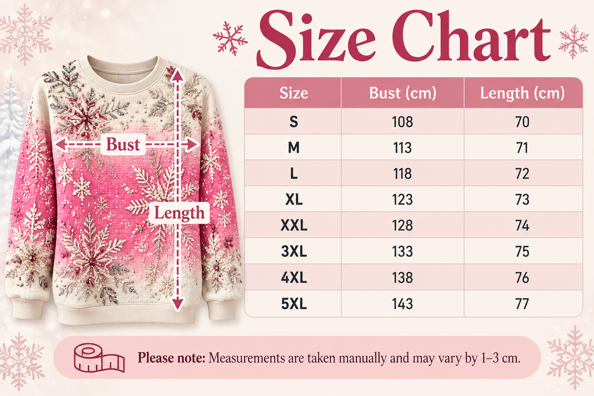 Snowflake Print Sweatshirt