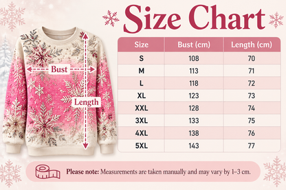 Snowflake Print Sweatshirt