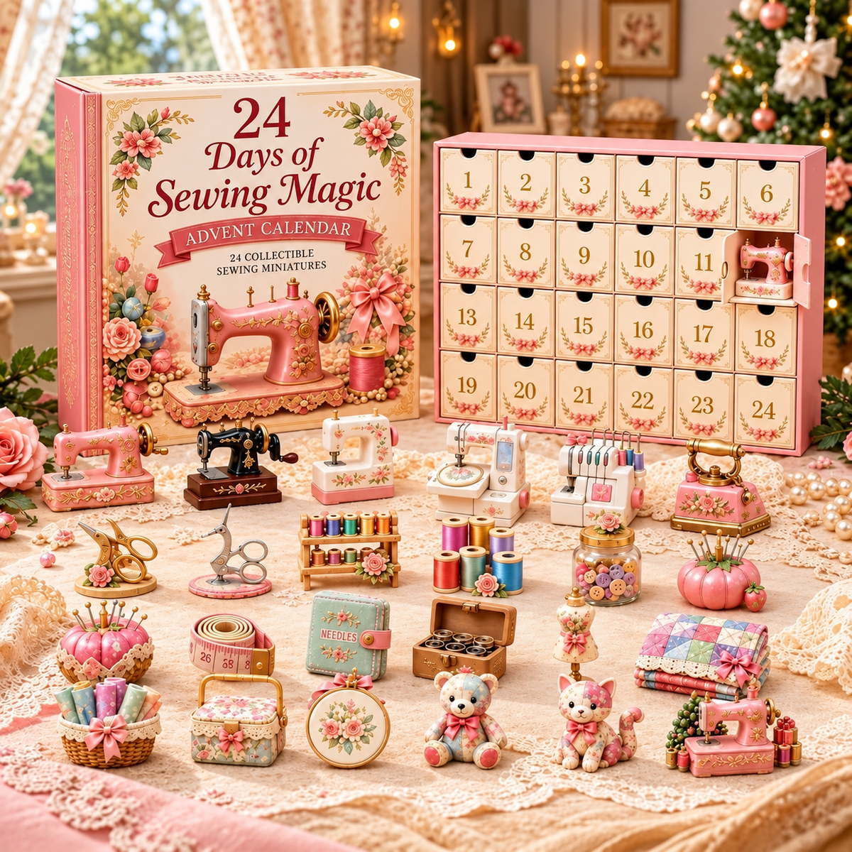 24 Days of Sewing Magic – Christmas Advent Calendar