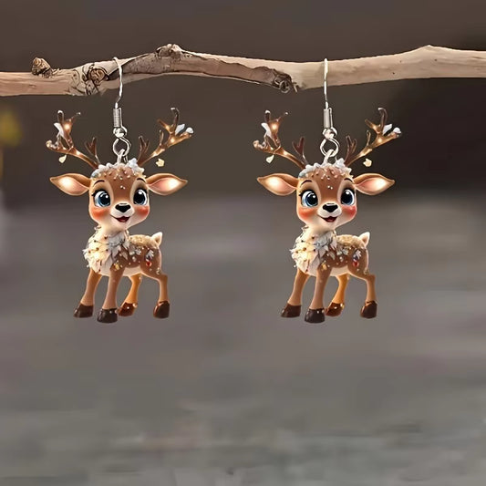 Adorable Christmas Reindeer Earrings