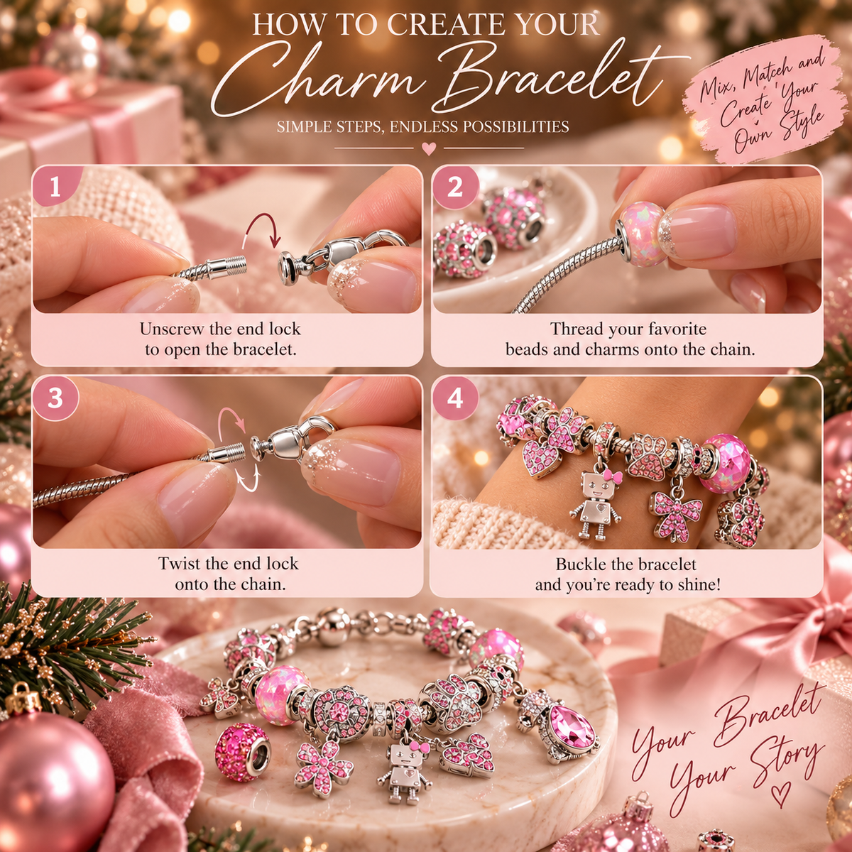 Pink Sparkle | 24-Day Jewelry Advent Calendar