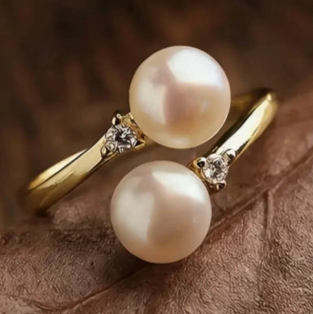 Breast Cancer Support | Pearl Adjustable Ring