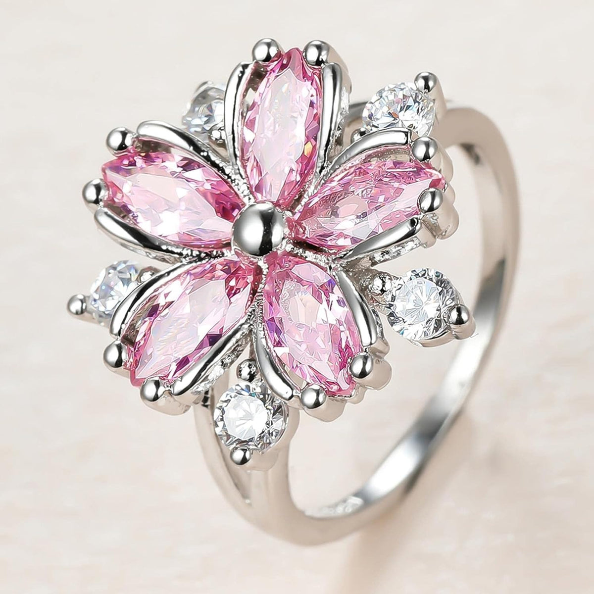 Flower Power Ring | Breast Cancer Awareness