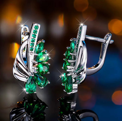 Emerald Wings of Hope™ Earrings – Ovarian Cancer Awareness