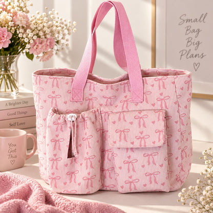 Breast Cancer Awareness Ribbon Bag