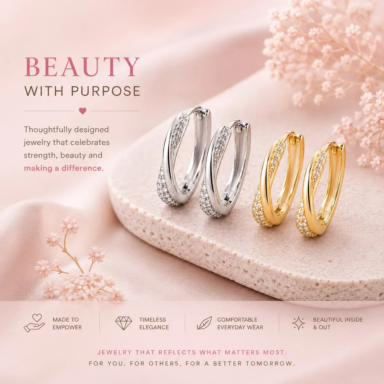 Breast Cancer Awareness | Exclusive Hope Earrings