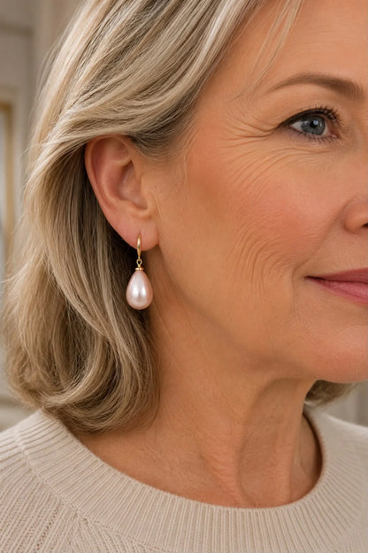 Breast Cancer Awareness | Hanging Pearl Drops