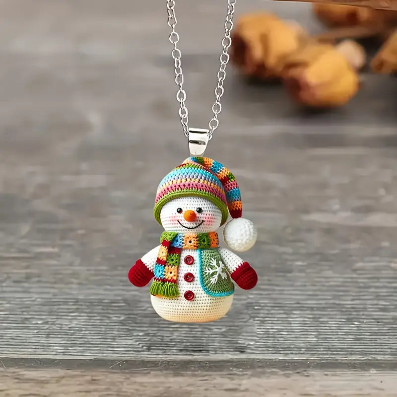 Snowman Magic™ – Christmas Necklace & Earrings Set
