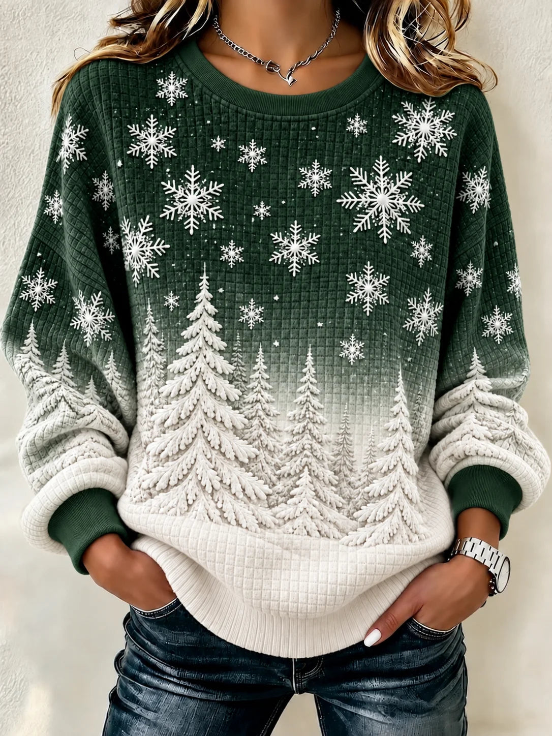 Casual Ombre Sweatshirt