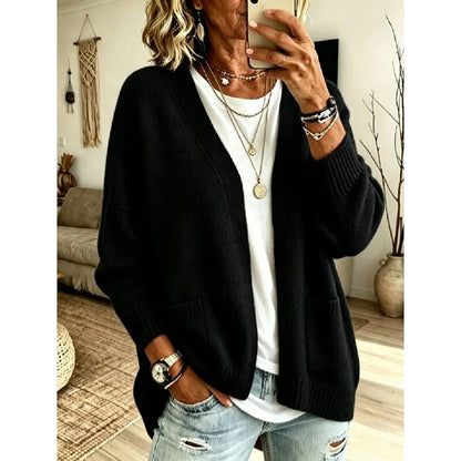 Everly Relaxed Open-Front Cardigan