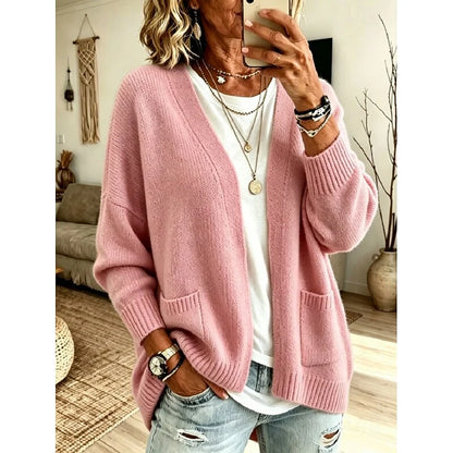 Everly Relaxed Open-Front Cardigan